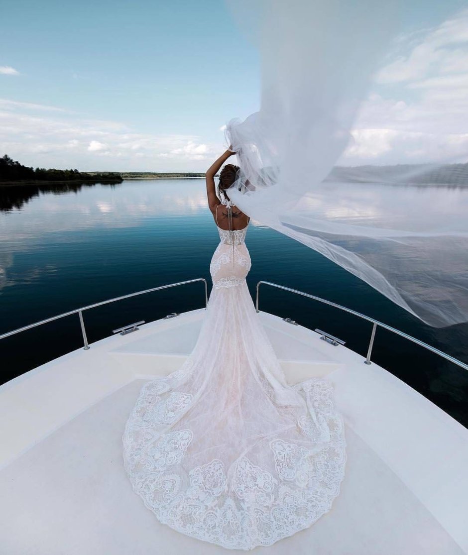 Свадебное платье для яхты