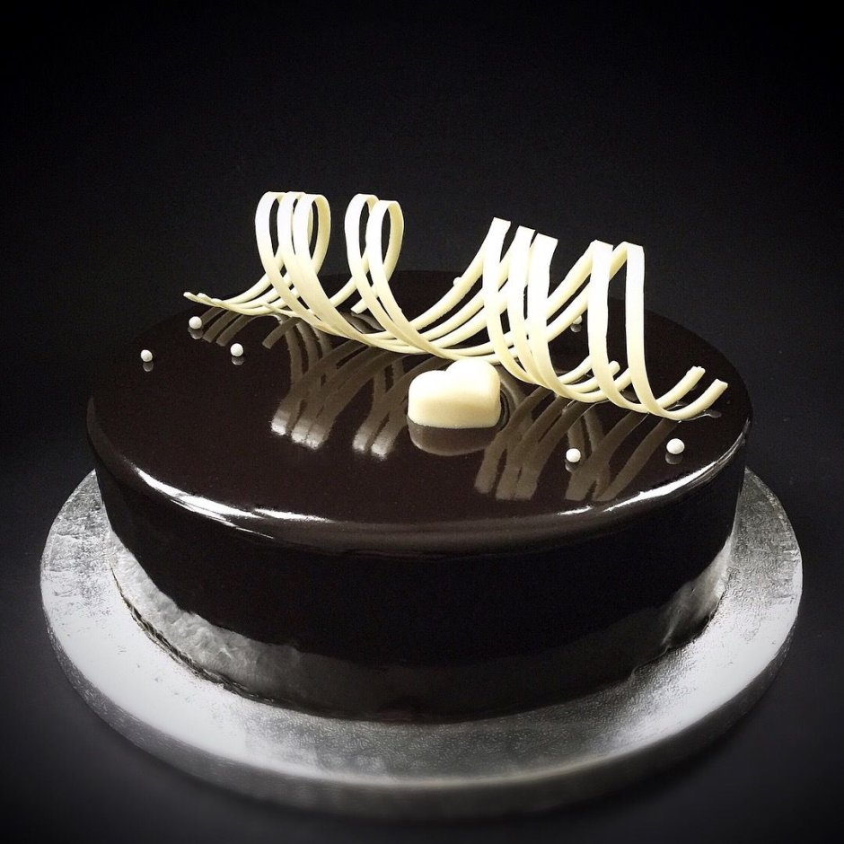 Спираль из шоколада для торта