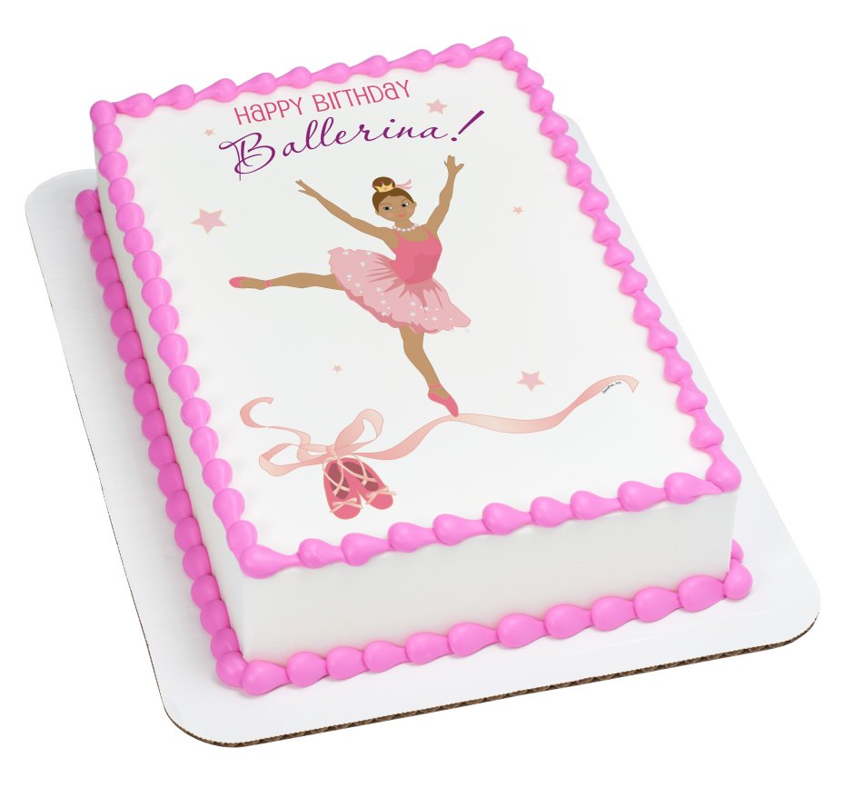 Тортик с балериной для девочки