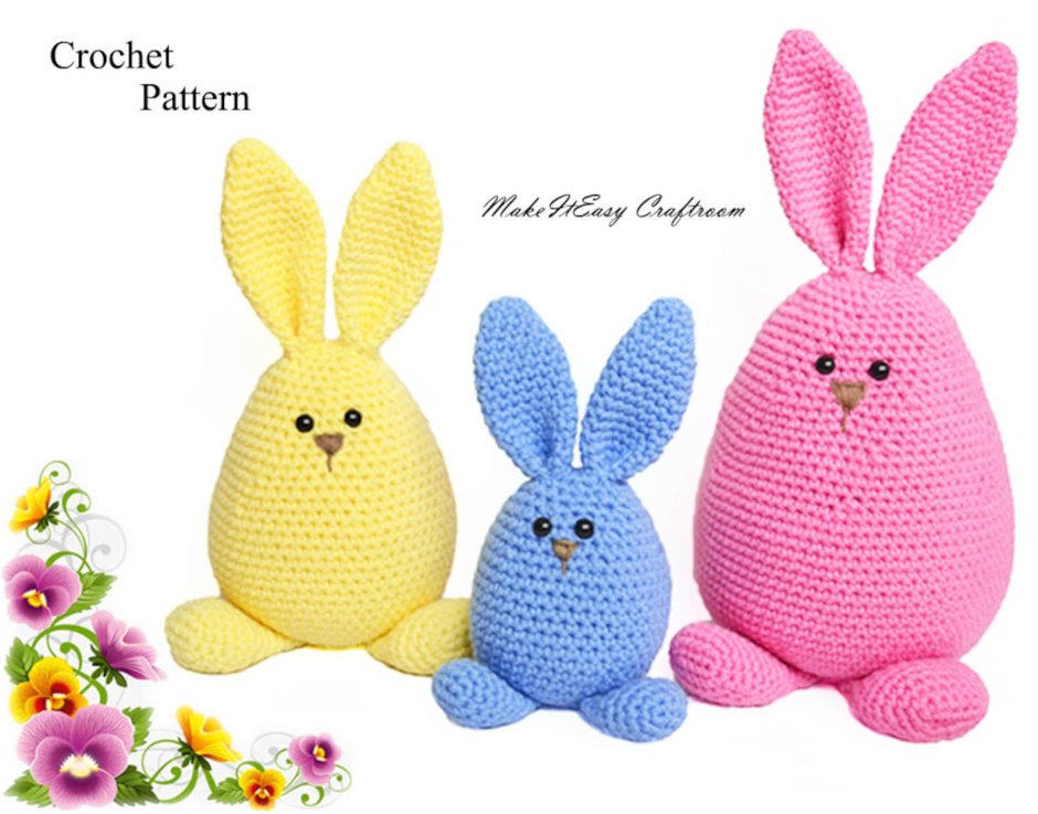 Bunny Family (Amigurumi Crochet pdf pattern by aquariwool)