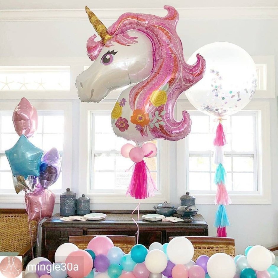 Декор шарами на день рождения девочки