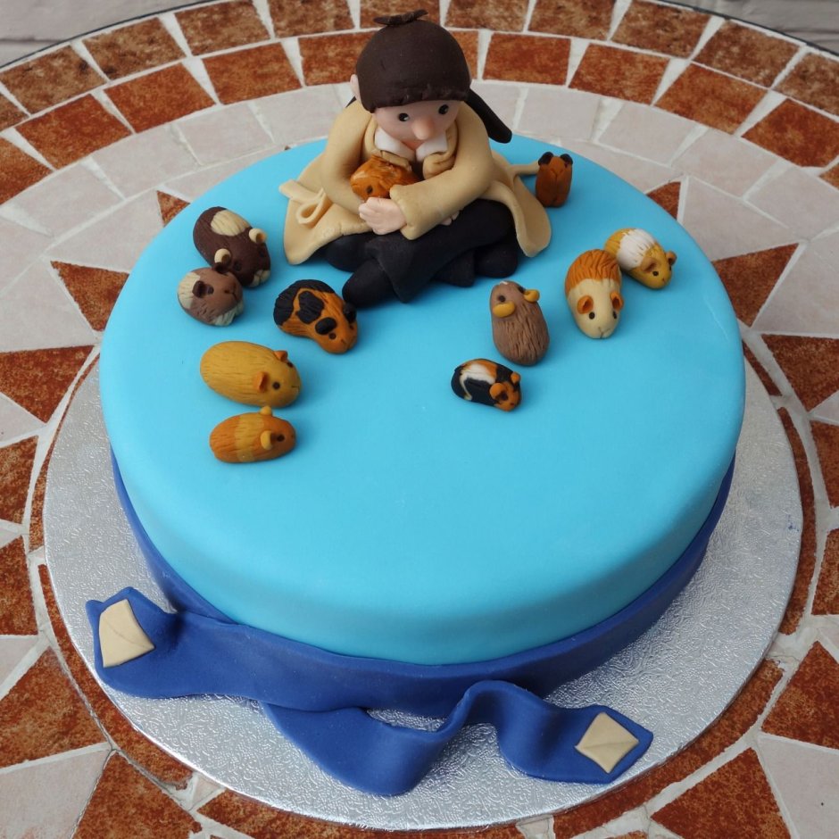 Торт с хомяком на день рождения