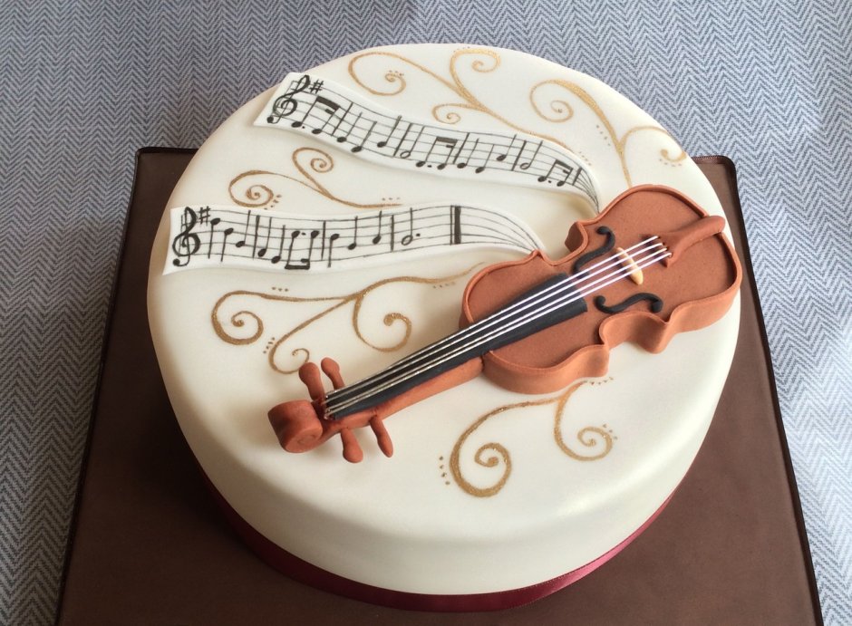 Тортик со скрипкой