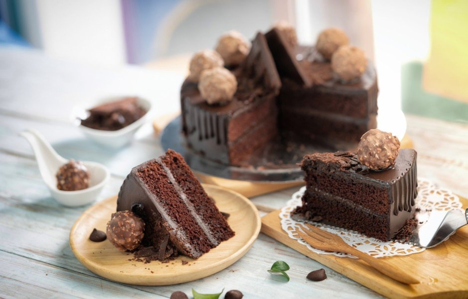 Шоколадные торты и пирожные