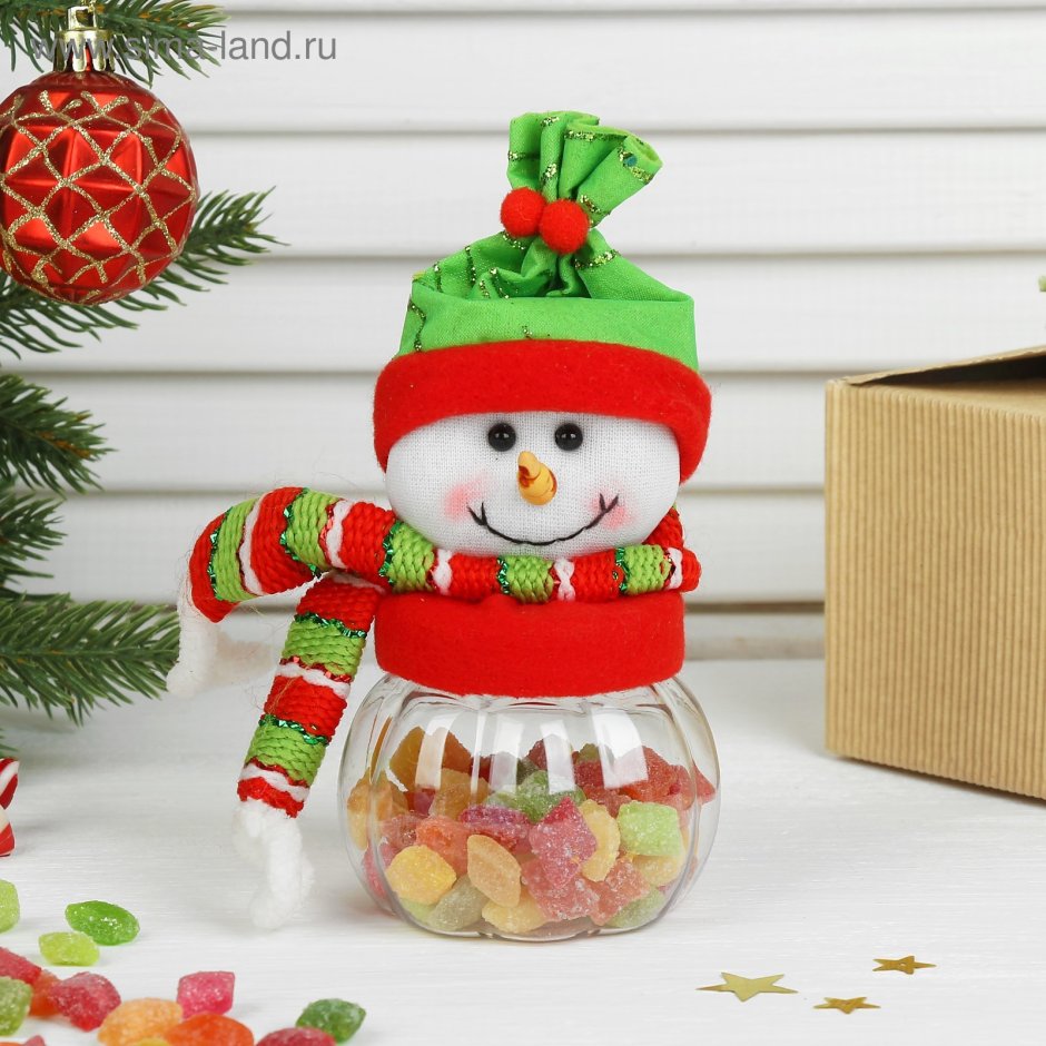 Текстильные сухарница и конфетницы новогодние