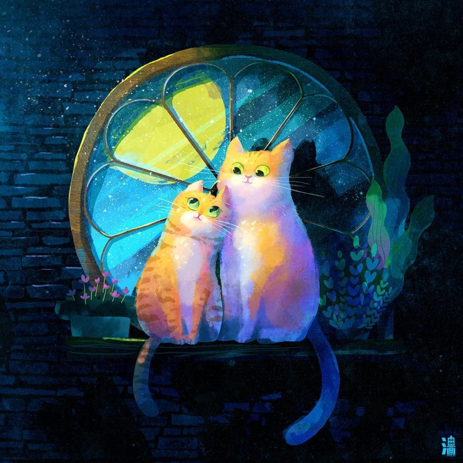 Милые котики волшебные