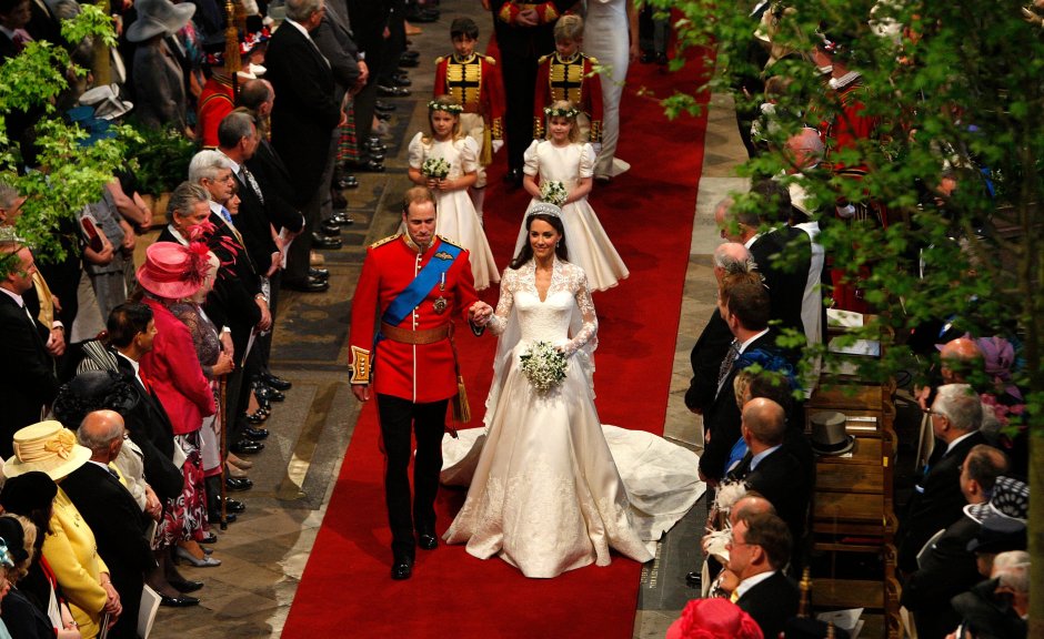 Кейт Миддлтон и принц Уильям свадьба аббатство