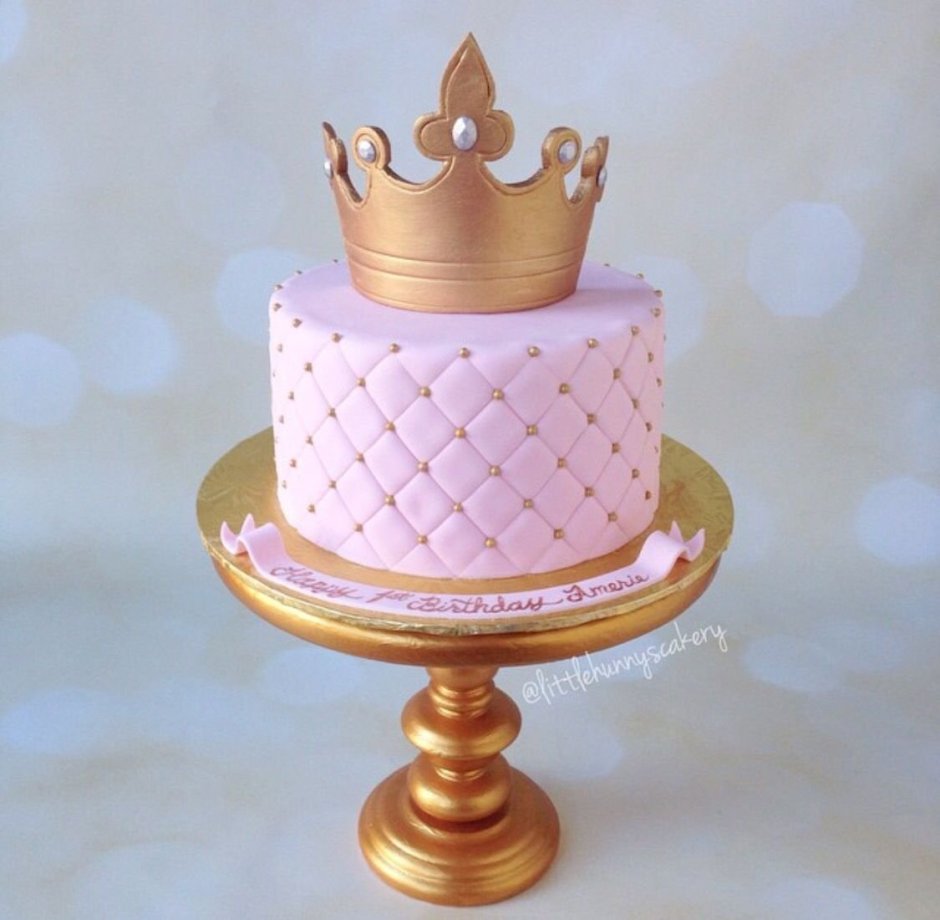 Детский торт с короной