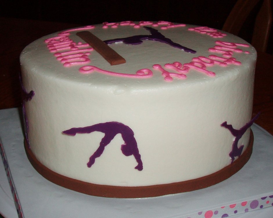 Торт с гимнасткой для девочки 7 лет