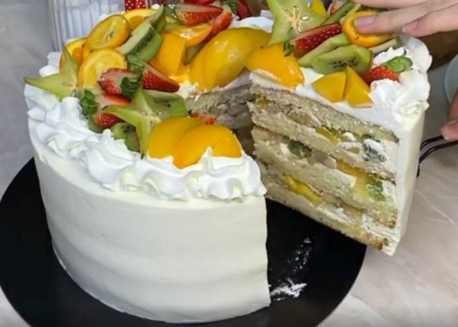 Заварной торт Тропикана