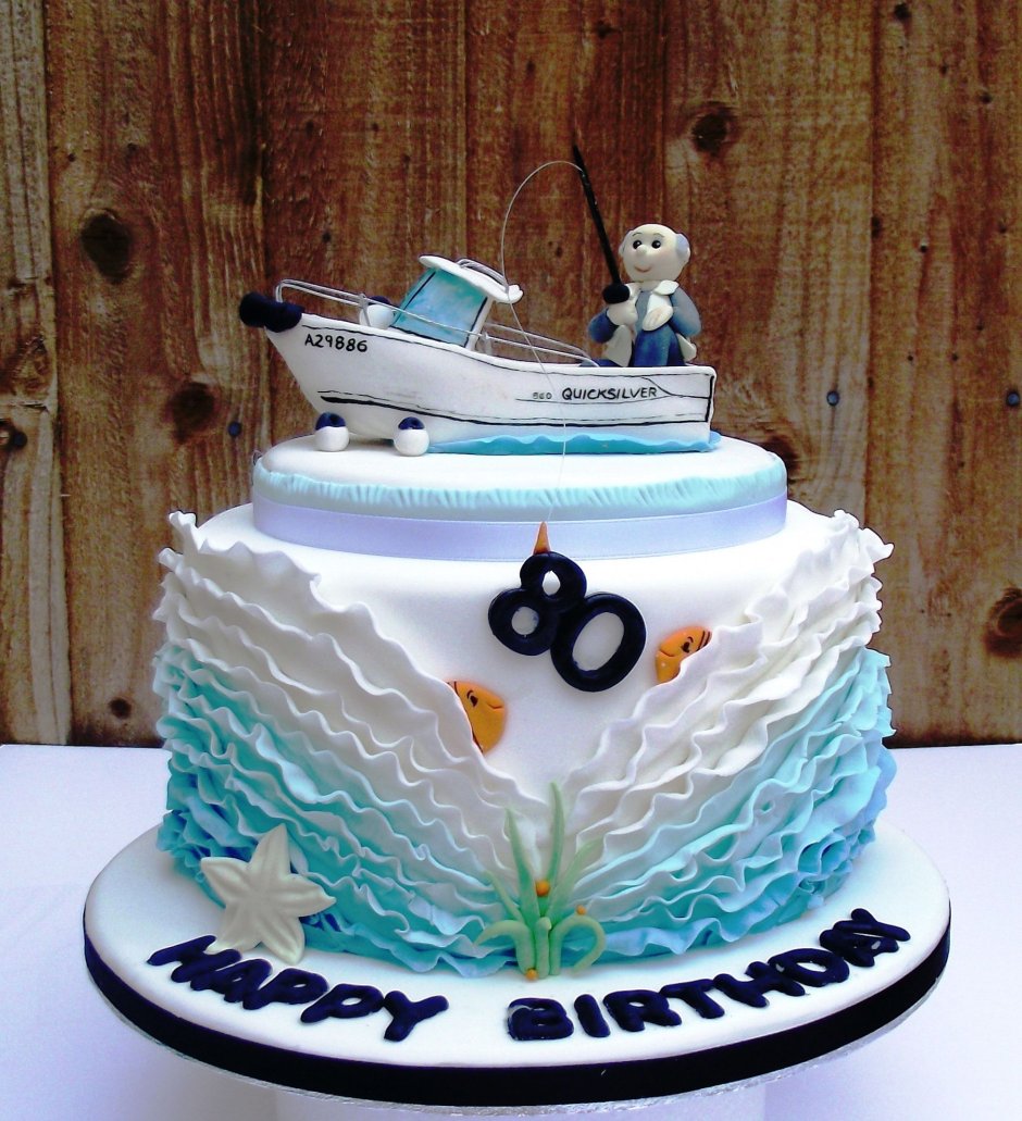 Торт в морском стиле детский