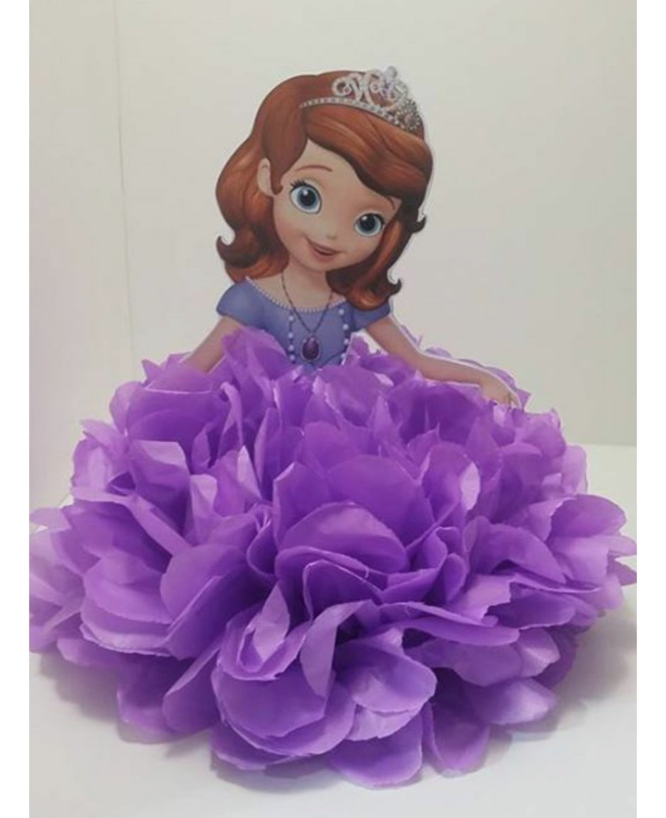Тортик на день рождения девочке 8 лет с принцессой Софией