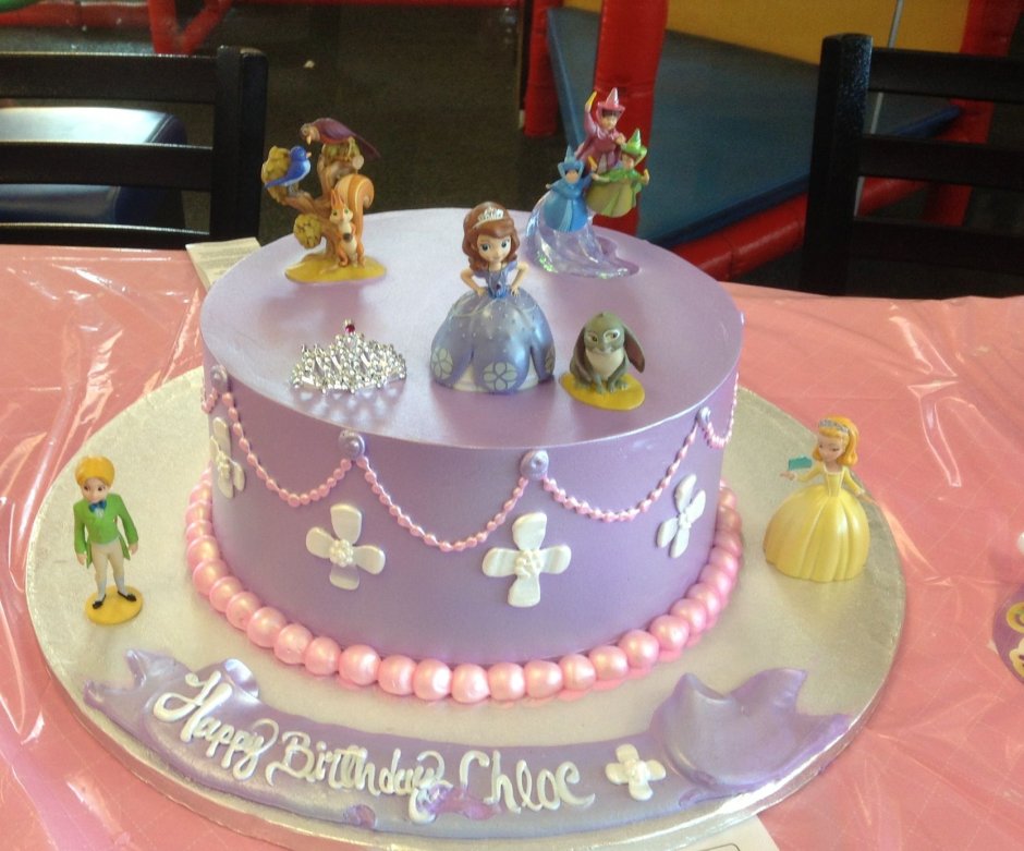 Детский торт принцесса София