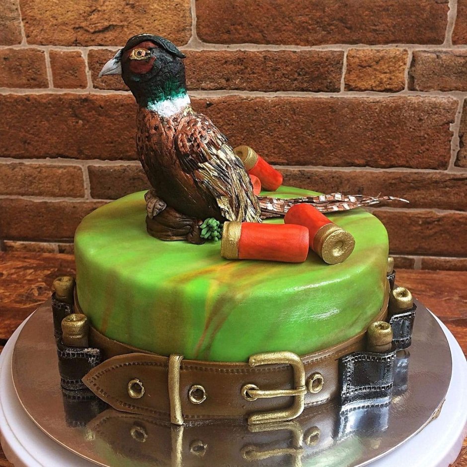 Декор торта для охотника