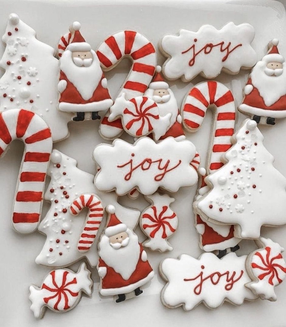 Simple decoration for Christmas cookies