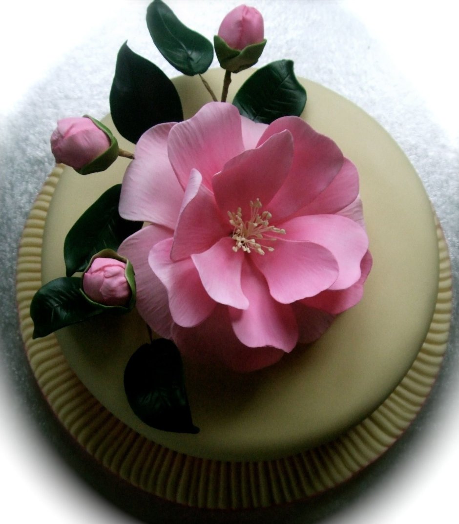 Мастичные цветы для торта