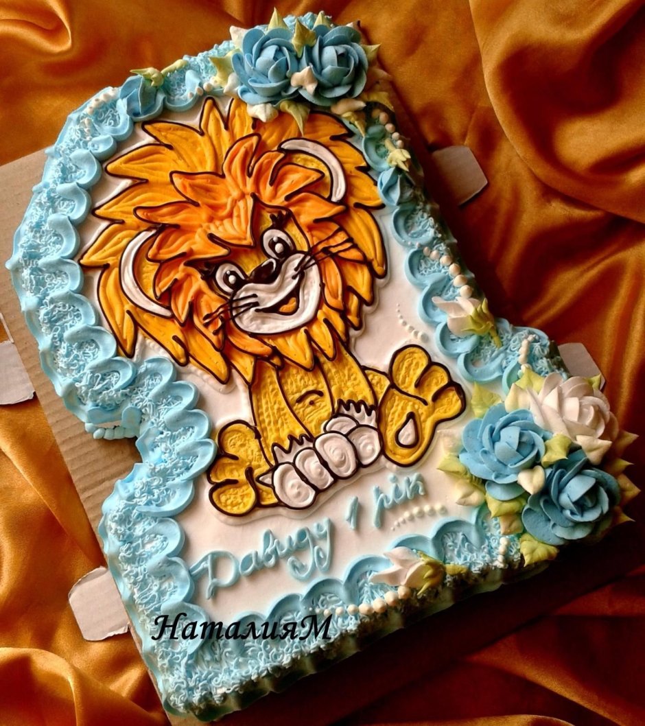 Торт Симба Король Лев для мальчика 1 год