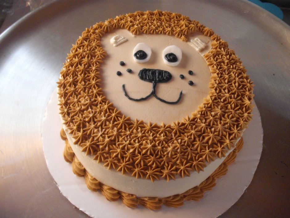 Сахарная печать на торт Лев