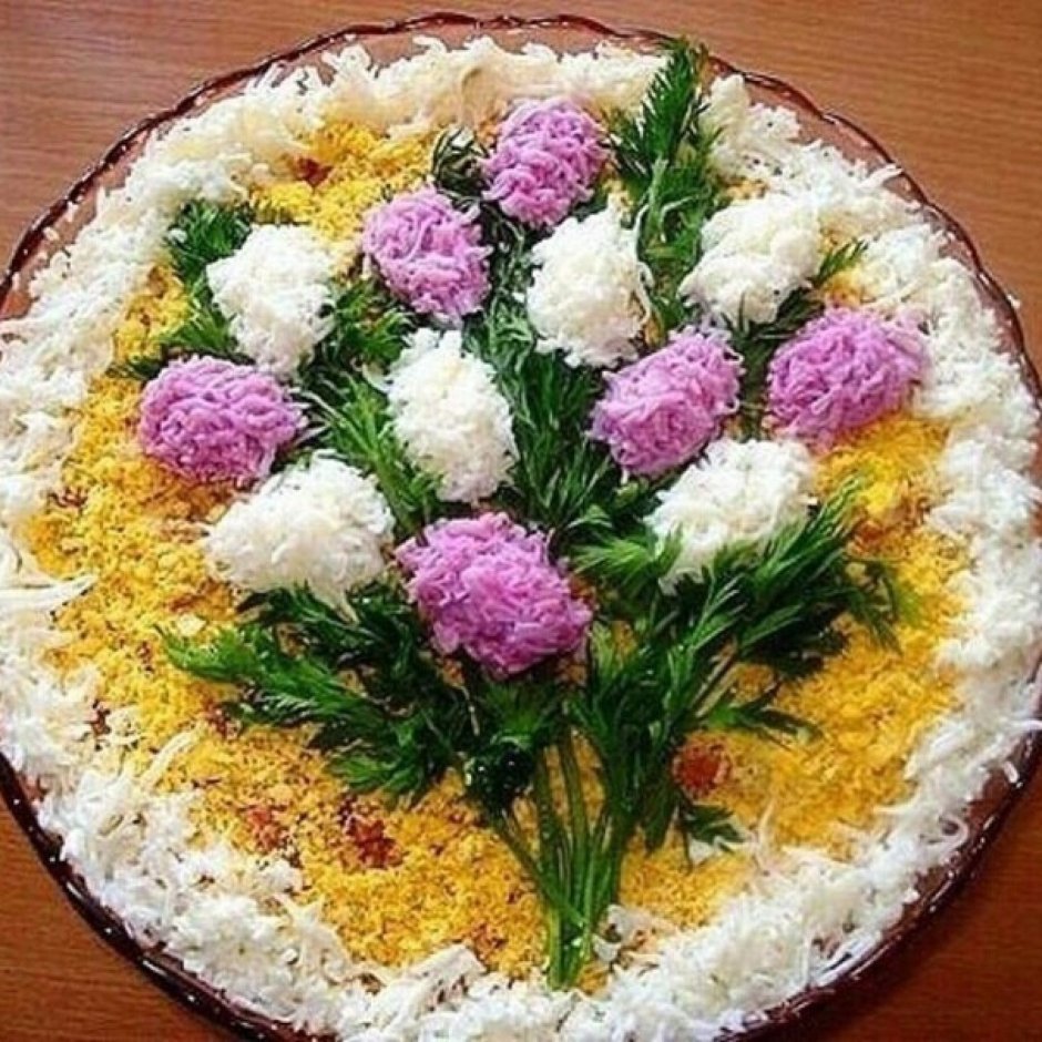 Украшение салатов на день рождения