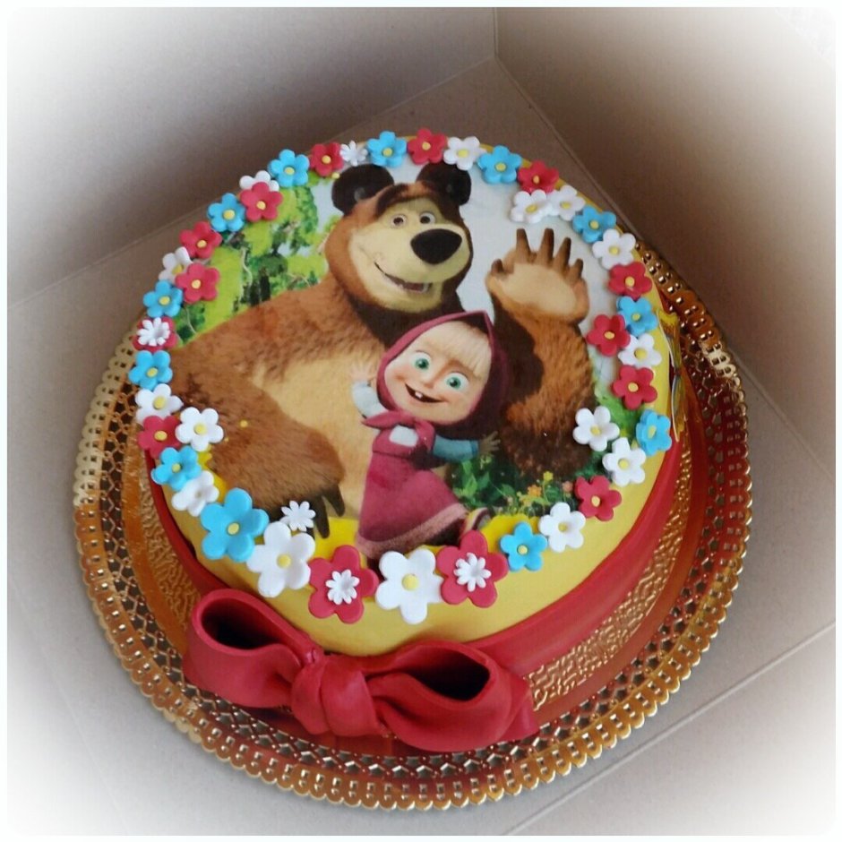 Маша и медведь тортик девочке