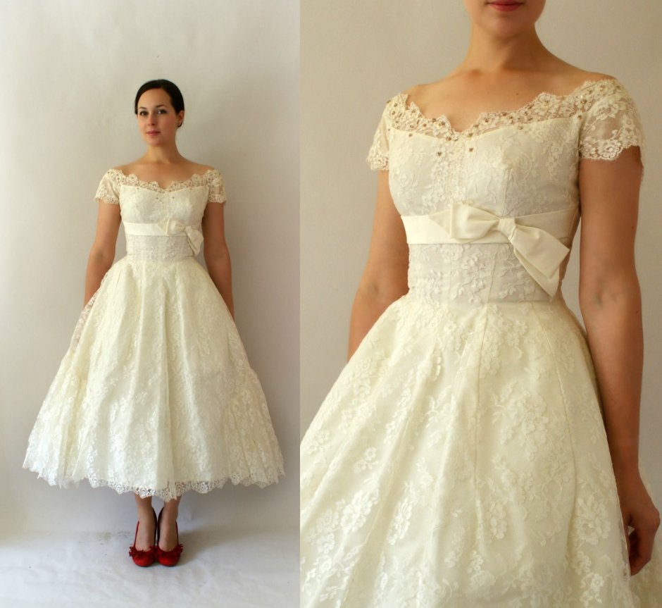 Платье свадебное 40-е годы