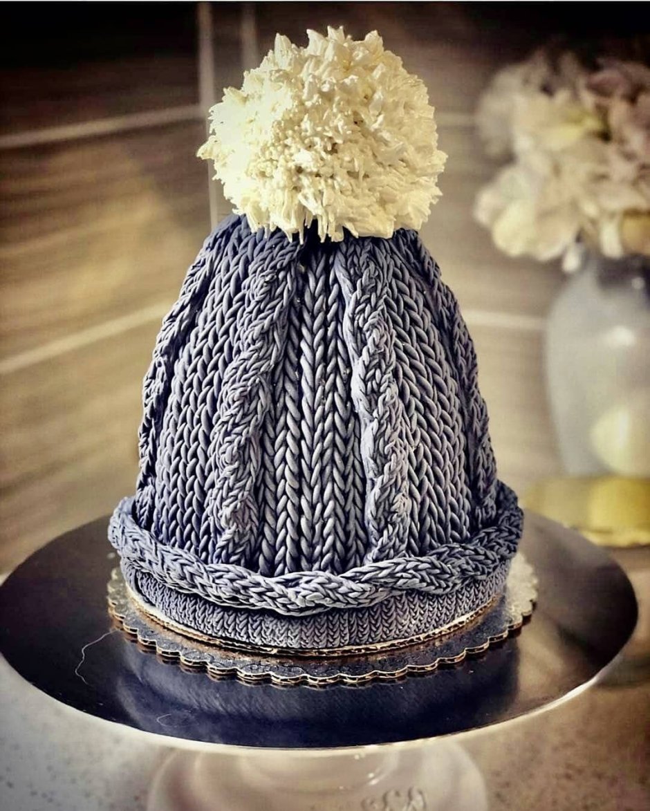 Торт зимняя шапка