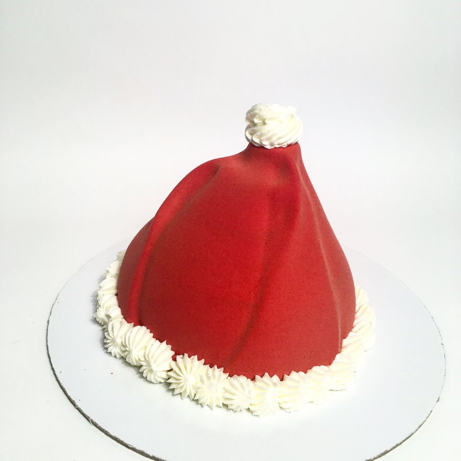 Торт шапка Новогодняя