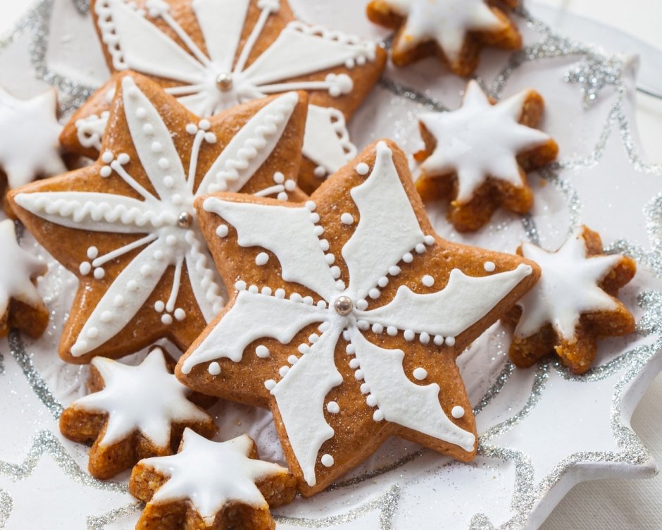Австрийское Рождественское печенье коричные звезды