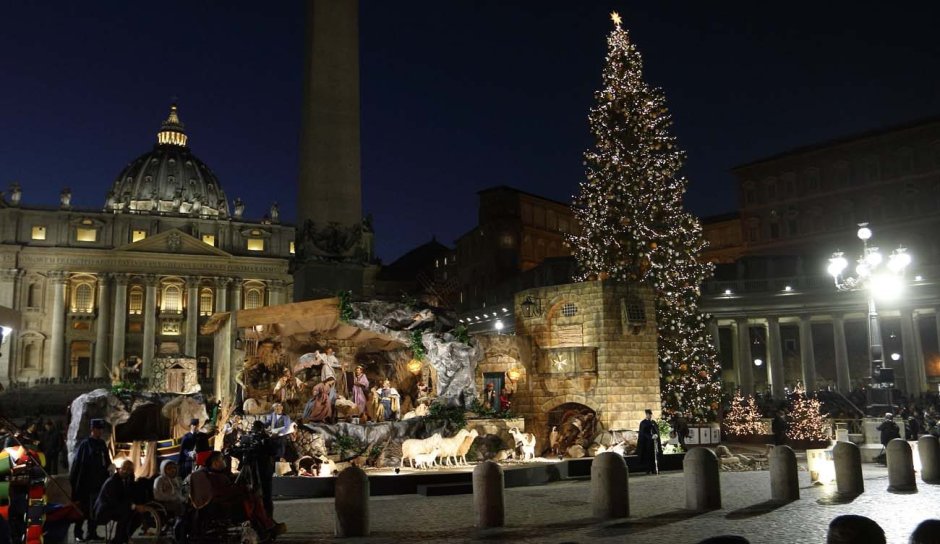 Рождество на площади Святого Петра