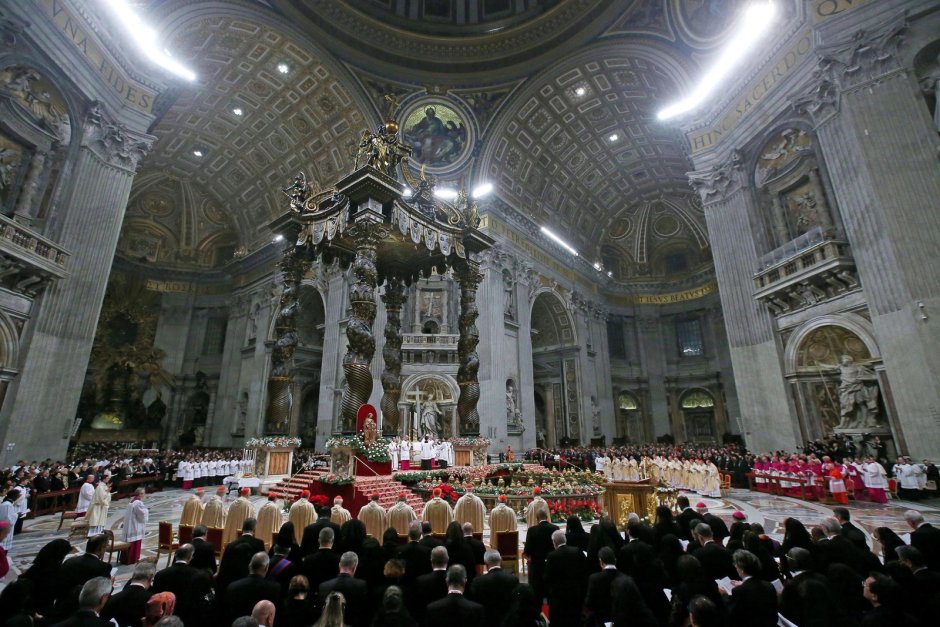 Католическая Рождественская панорама в Ватикане 2022