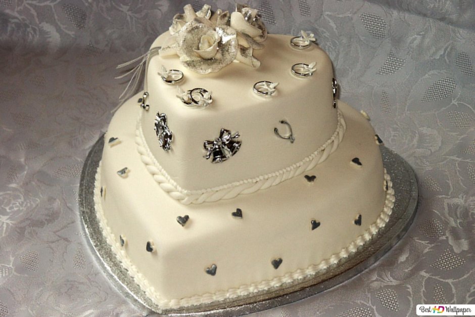 Торт для мужа на серебряную свадьбу
