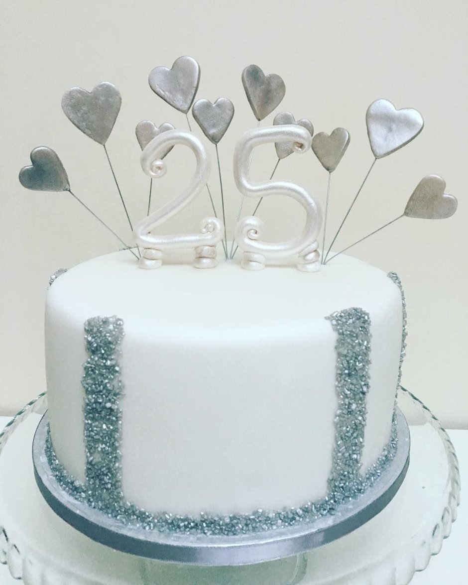Свадебный торт 25 лет