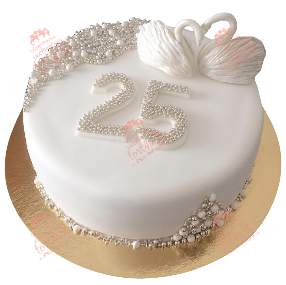 Торт на 25 летие свадьбы красивые