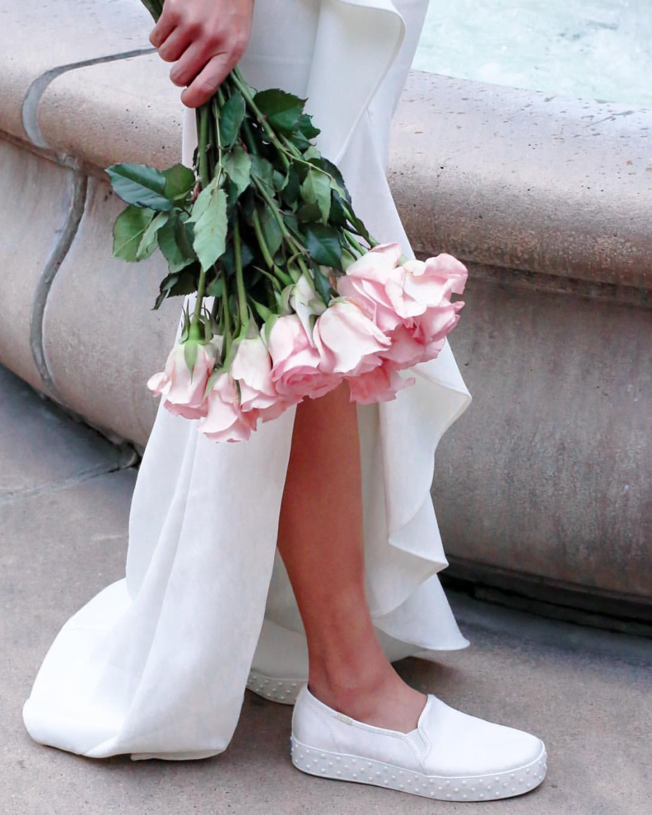 Свадебное платье без каблуков