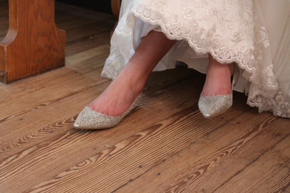 Туфли под свадебное платье без каблука