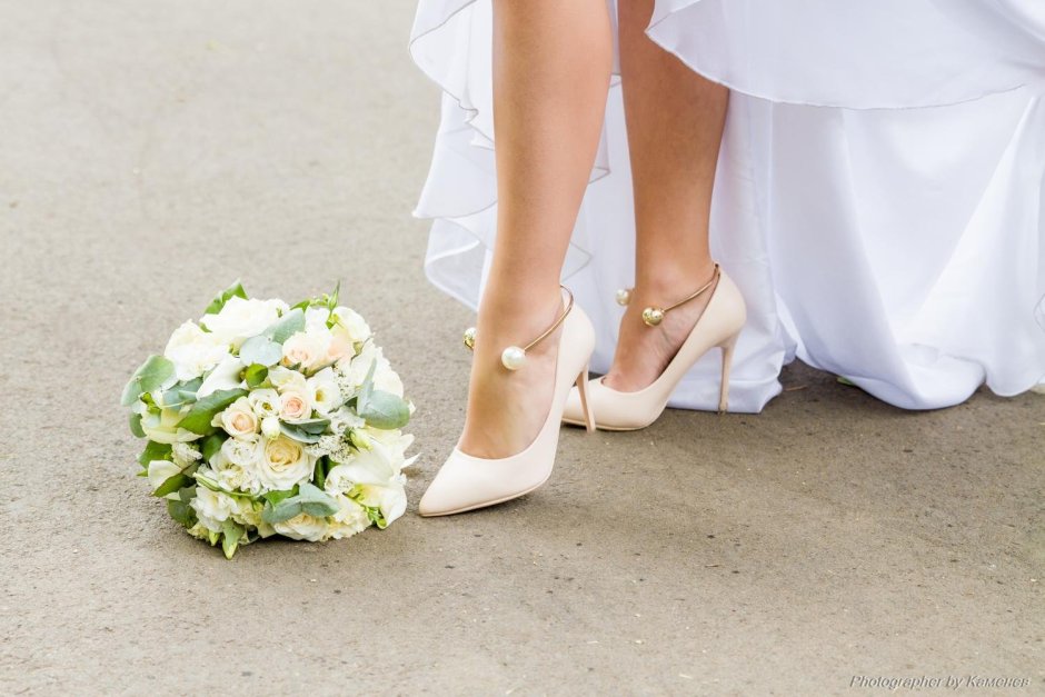 Босоножки под свадебное платье