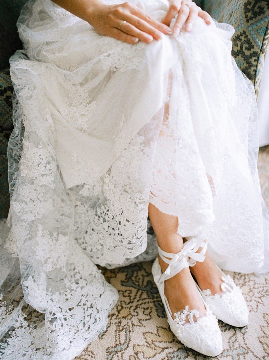 Свадебные платья без каблука