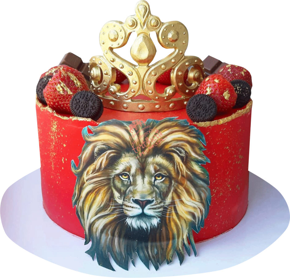 Торт Лев с короной