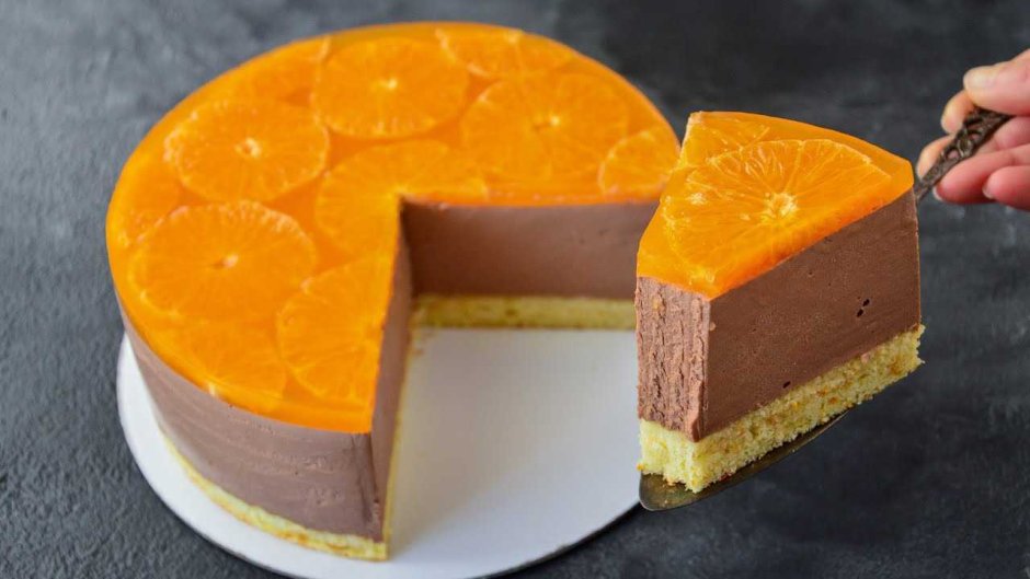 Муссовый торт апельсин шоколад