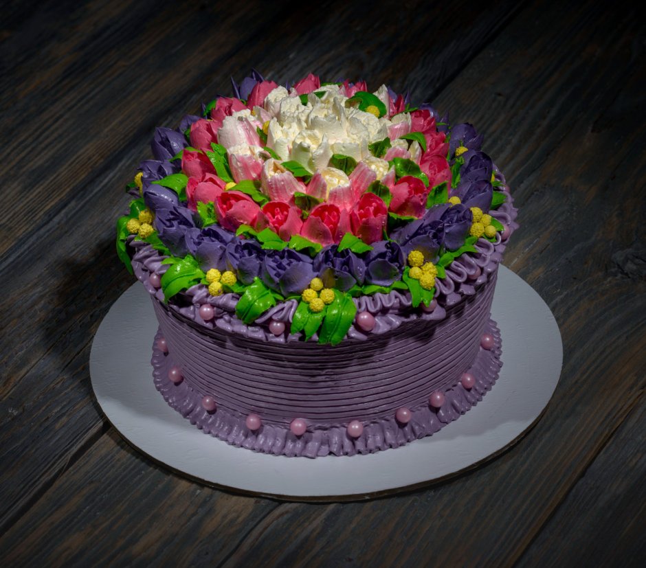 Съедобные цветы для торта