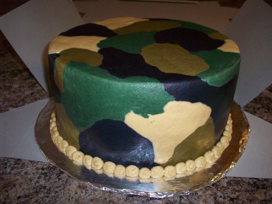 Торт для военного без мастики