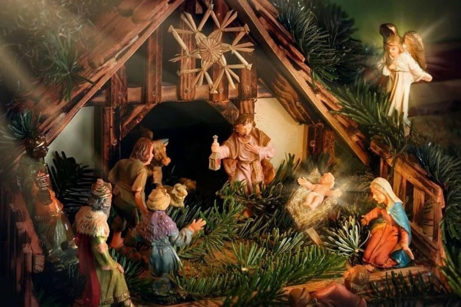 Святое семейство Рождество для вертепа