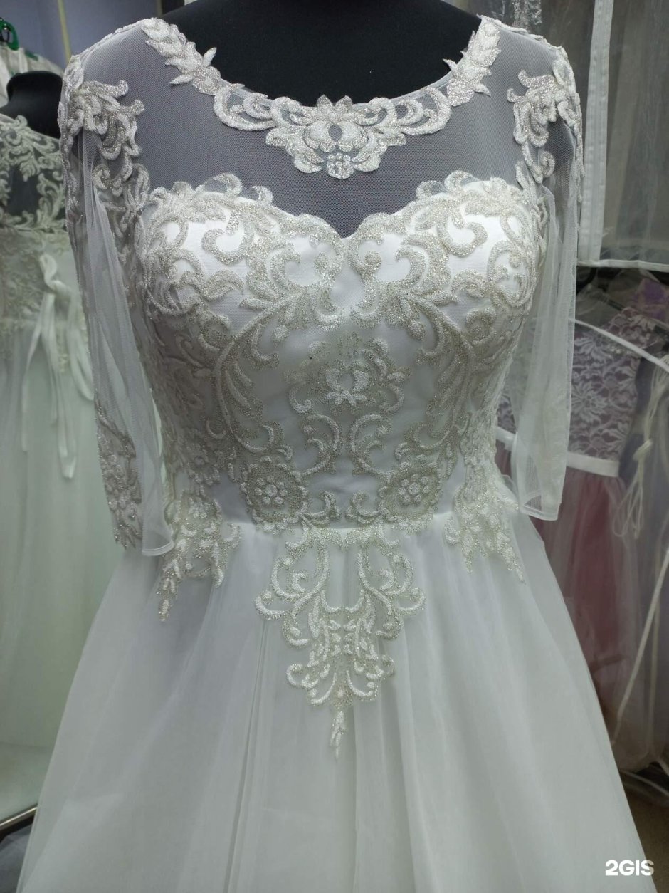 Коричневое свадебное платье