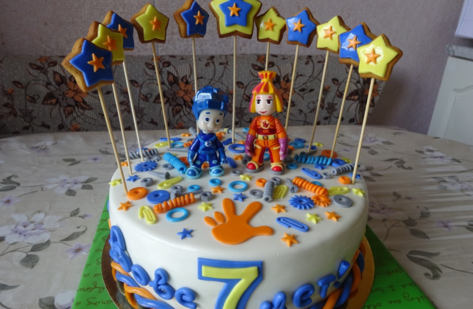 Торт Фиксики для мальчика 4 года
