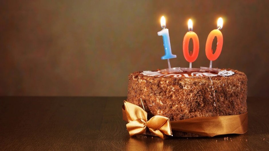 Тортик со свечками 30 лет