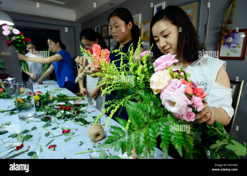 Букеты китайских флористов