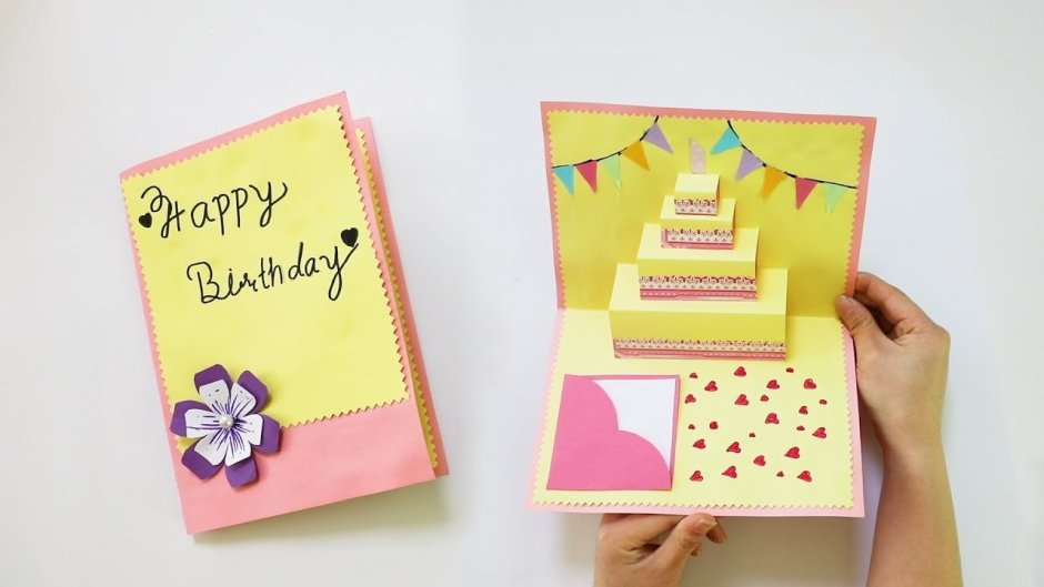 Открытка оригами на день рождения бабушке