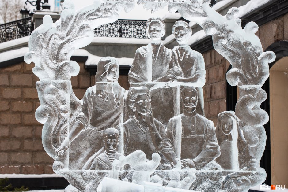 Храм на крови Екатеринбург ледовые скульптуры 2020