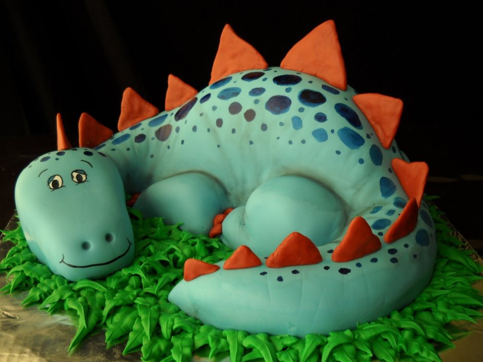 Красивые торты с морскими динозаврами