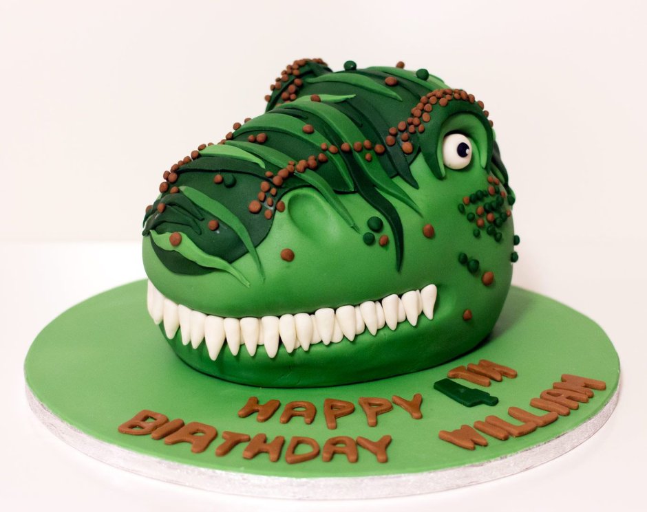 Торт для мальчика динозавр голова